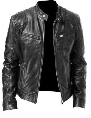 Men's Faux Leather Casual Jacket
