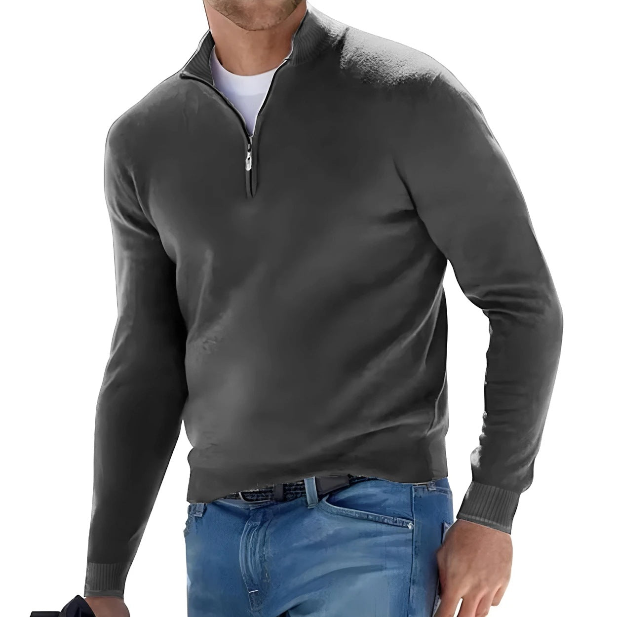 Men's Quarter-Zip Fleece Sweatshirt