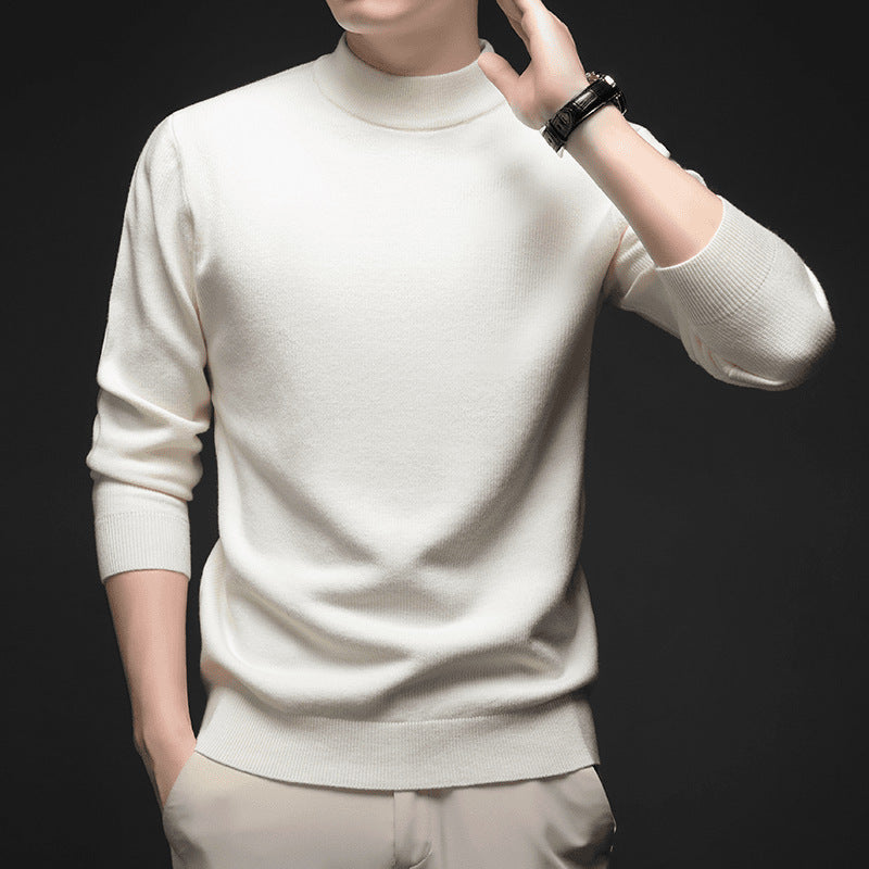 Men's Solid Colour Slim Fit Sweater