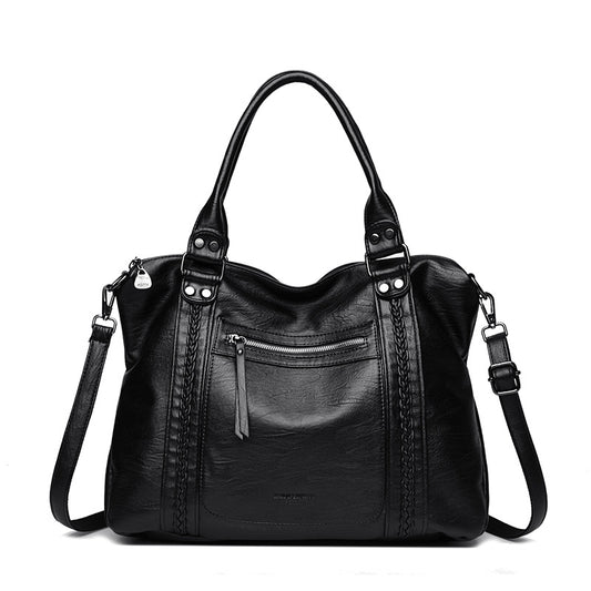 Women’s Vintage Genuine Leather Shoulder & Crossbody Bag – Classic Style