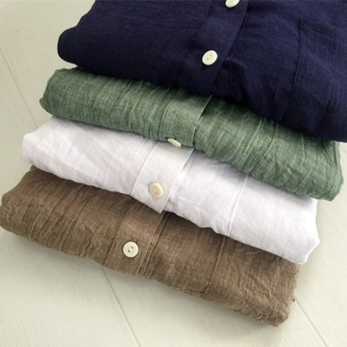 Women's Loose Cotton / Linen Shirt