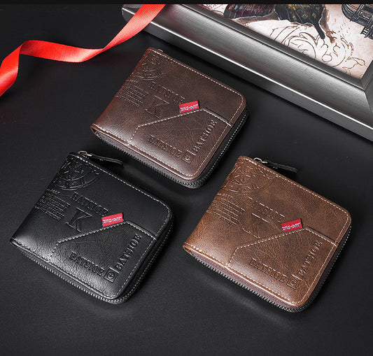 Classic Men’s Bi-Fold Wallet – Vintage European / American Design
