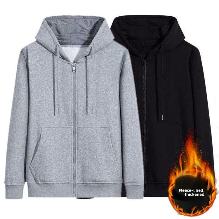 Men?s Casual Zip-Up Hoodie
