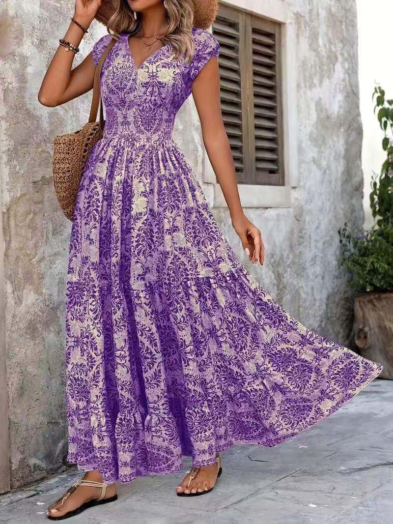 Women’s V-Neck Summer Wear  – Elegant Flowy Style