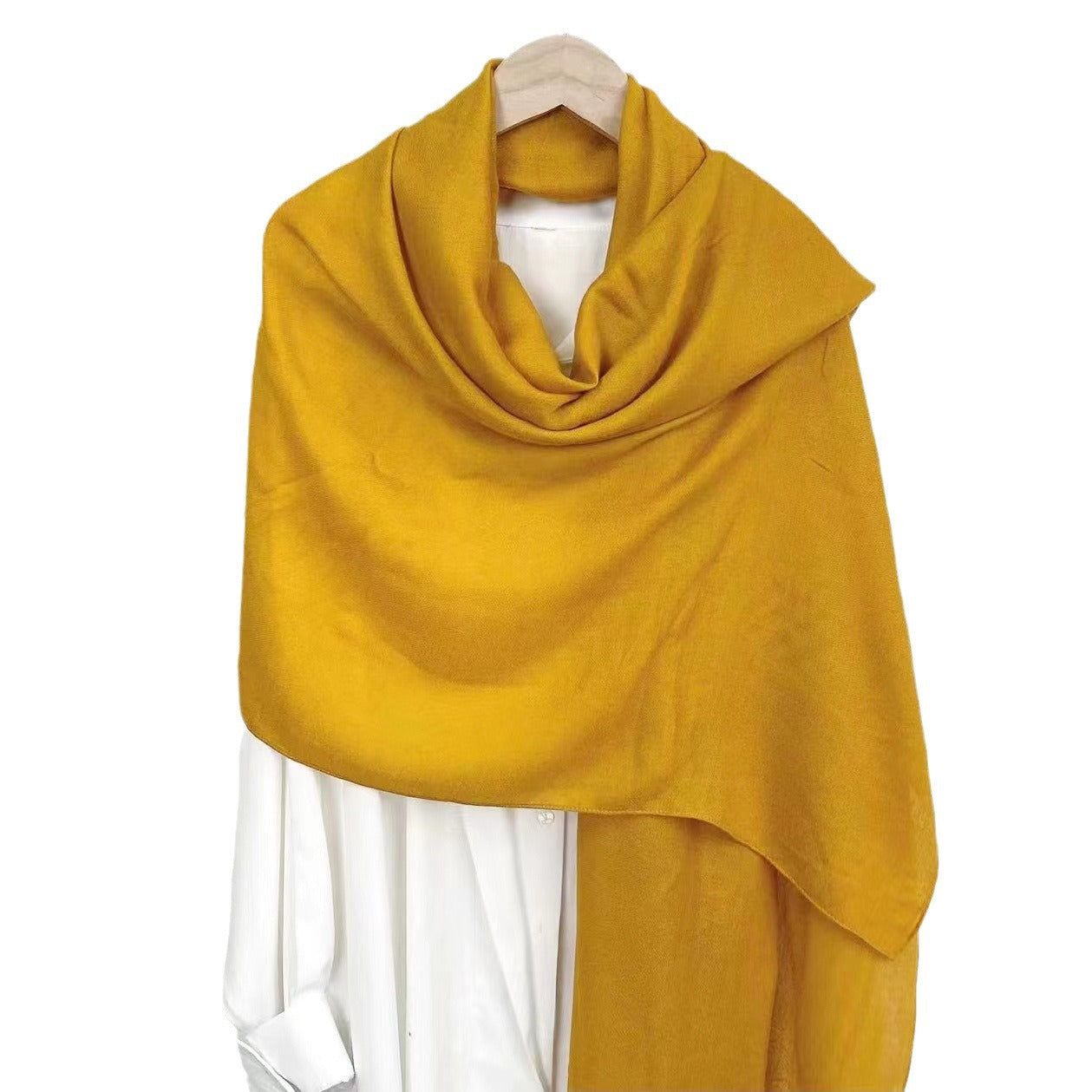 Classic Monochrome Long Shawl Scarf – Soft, Warm & Timeless Style
