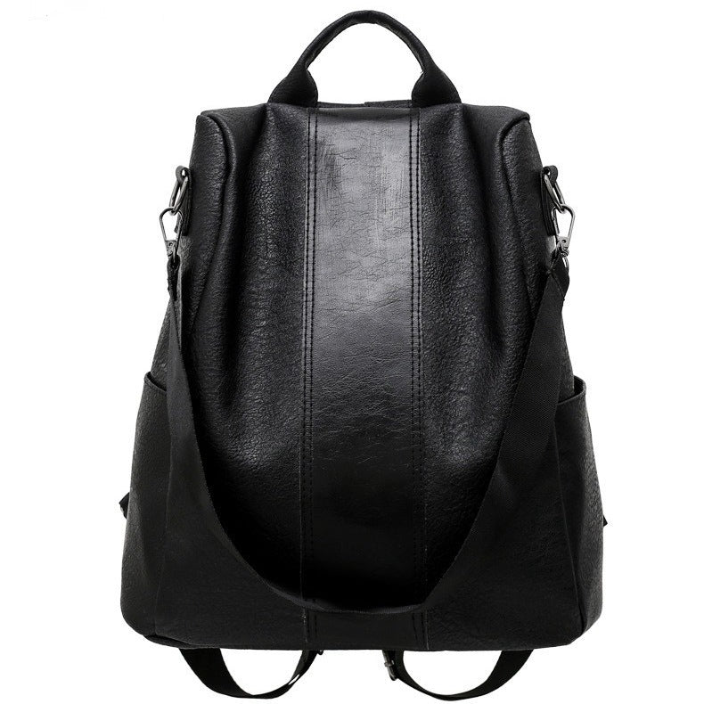 Women’s Casual Backpack – Solid Color Spacious Design