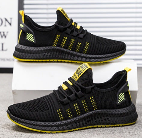 Men’s Casual Flying Woven Shoes – Lightweight Everyday Autumn Style
