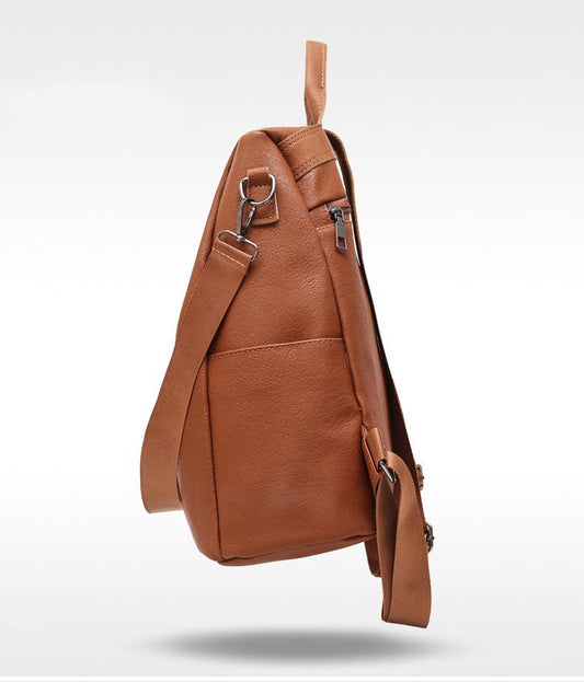 Women’s Casual Backpack – Solid Color Spacious Design