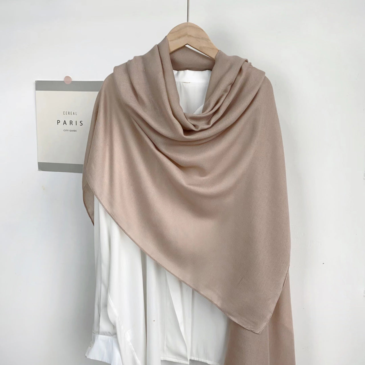 Classic Monochrome Long Shawl Scarf – Soft, Warm & Timeless Style