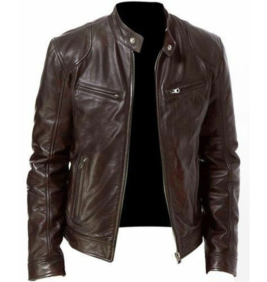 Men’s Casual Faux Leather  -Stylish & Comfortable Jacket