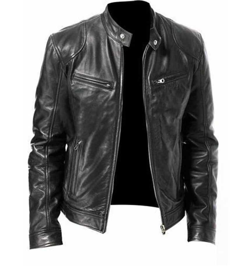 Men’s Casual Faux Leather  -Stylish & Comfortable Jacket