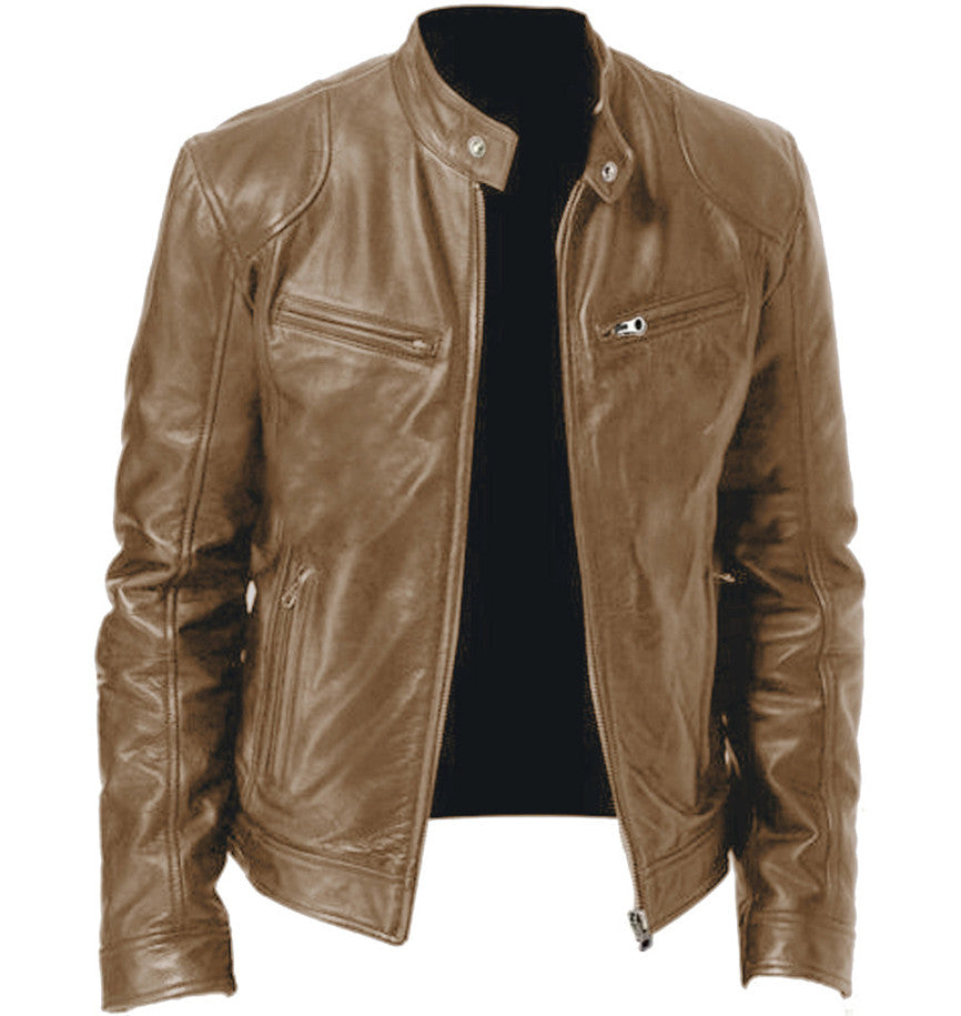 Men’s Casual Faux Leather  -Stylish & Comfortable Jacket