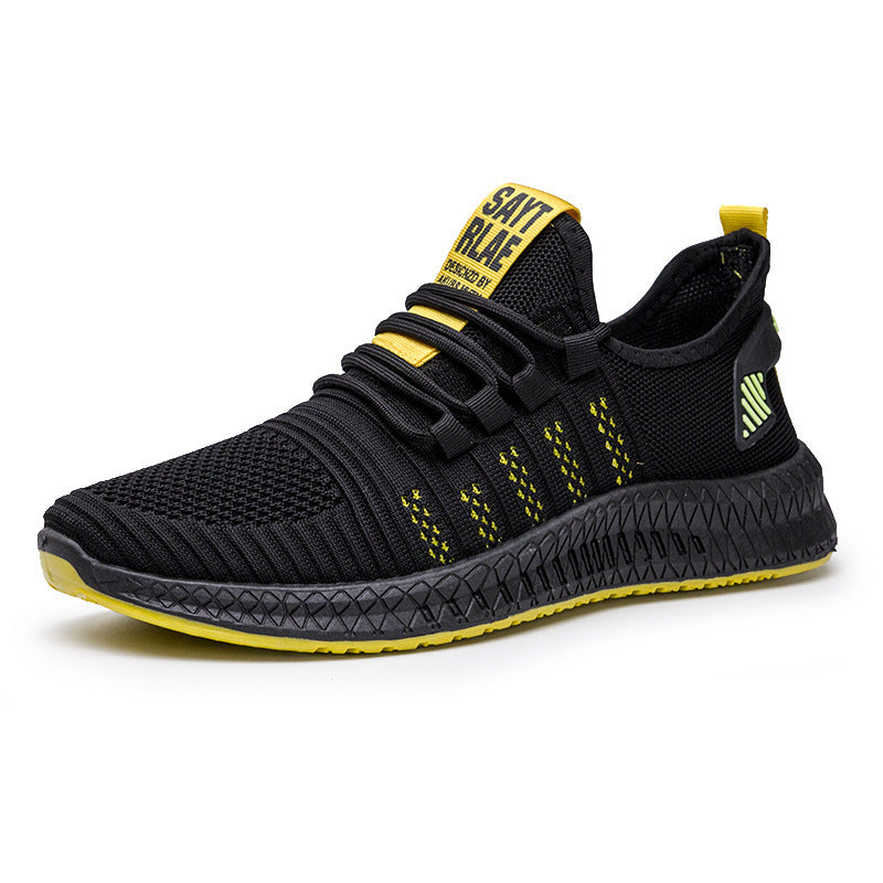 Men’s Casual Flying Woven Shoes – Lightweight Everyday Autumn Style