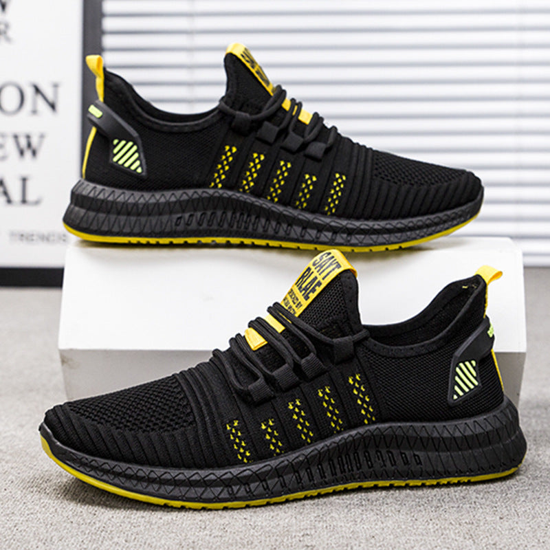 Men’s Casual Flying Woven Shoes – Lightweight Everyday Autumn Style