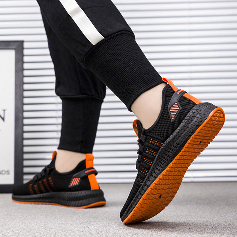 Men’s Casual Flying Woven Shoes – Lightweight Everyday Autumn Style