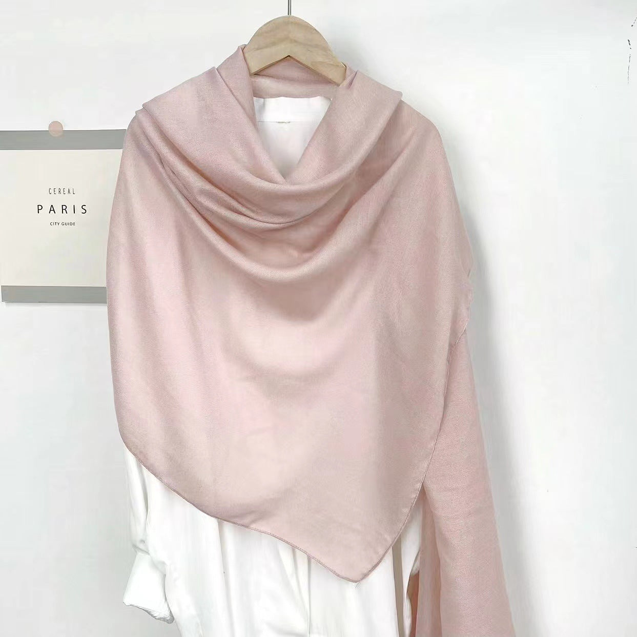 Classic Monochrome Long Shawl Scarf – Soft, Warm & Timeless Style