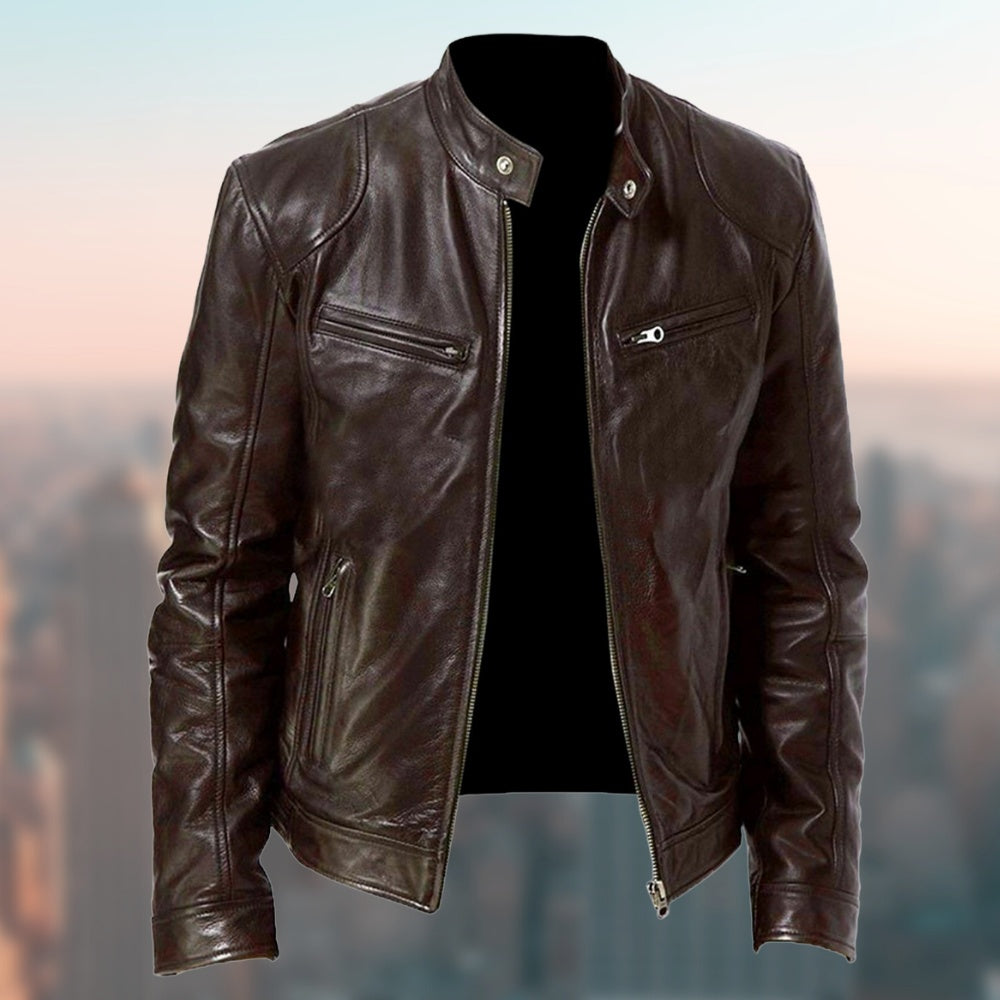 Men’s Casual Faux Leather  -Stylish & Comfortable Jacket
