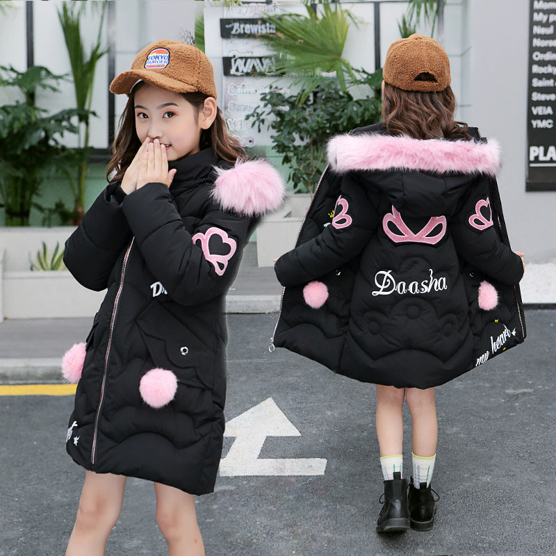Girl's Cotton-Padded Jacket – Warm & Comfortable Winter Wear