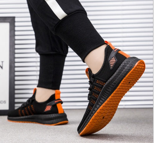 Men’s Casual Flying Woven Shoes – Lightweight Everyday Autumn Style