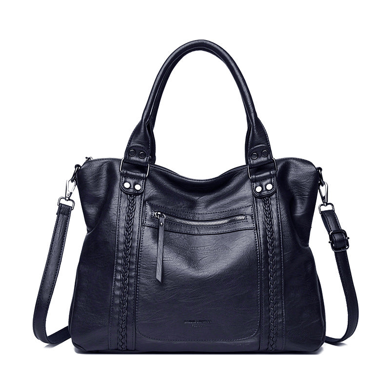 Women’s Vintage Genuine Leather Shoulder & Crossbody Bag – Classic Style