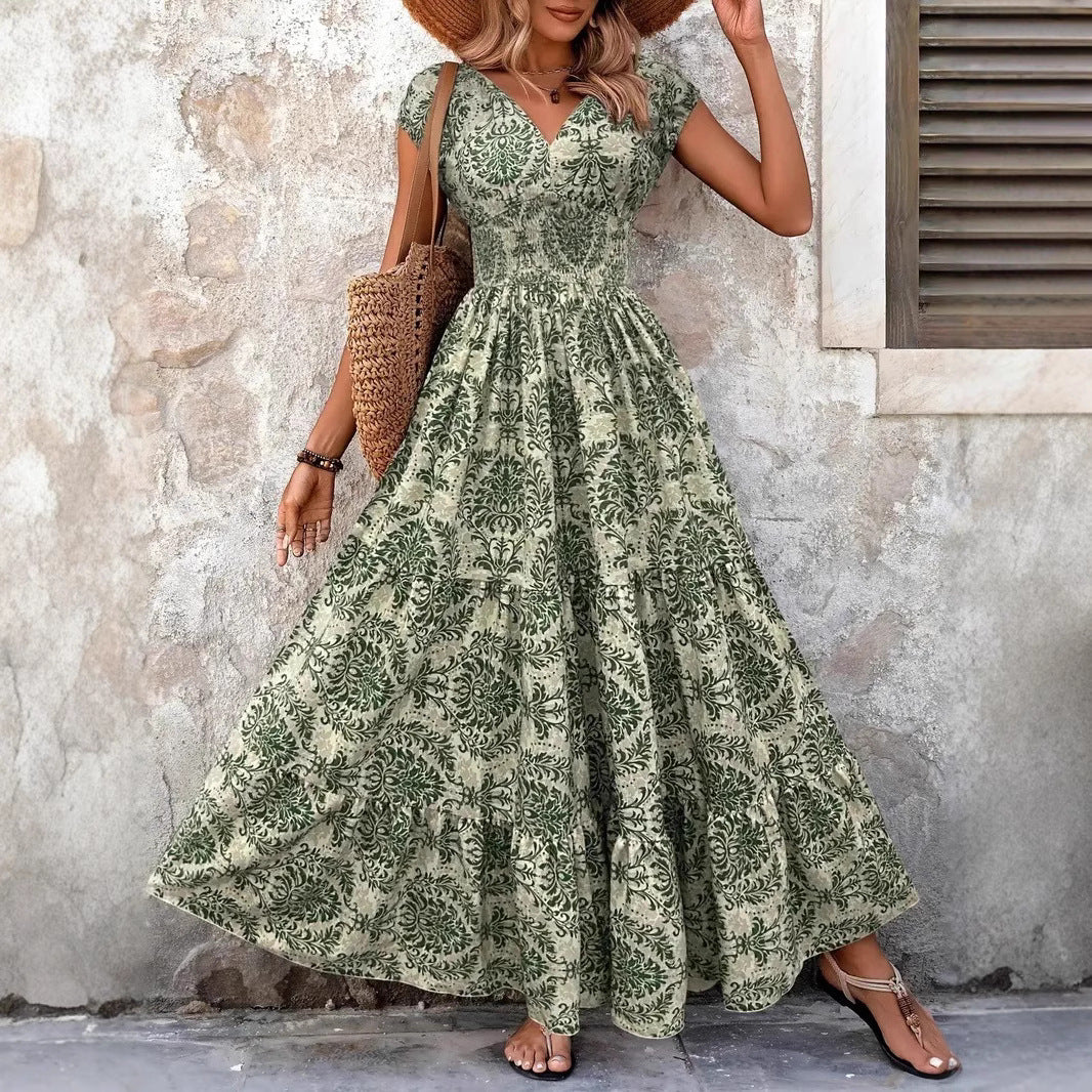 Women’s V-Neck Summer Wear  – Elegant Flowy Style