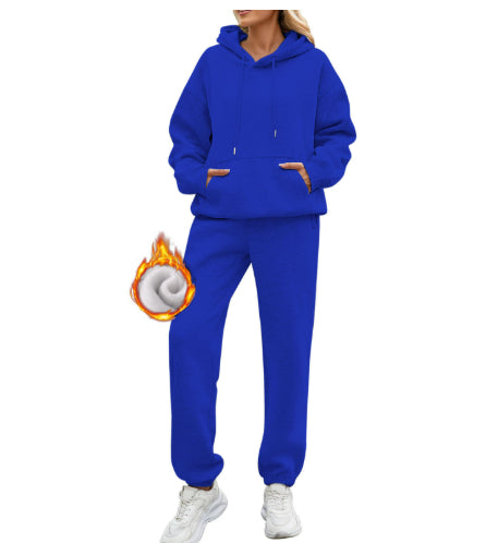 Men’s Solid Colour Hoodie and Jogger Tracksuit