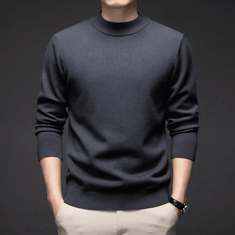 Men's Solid Colour Slim Fit Sweater