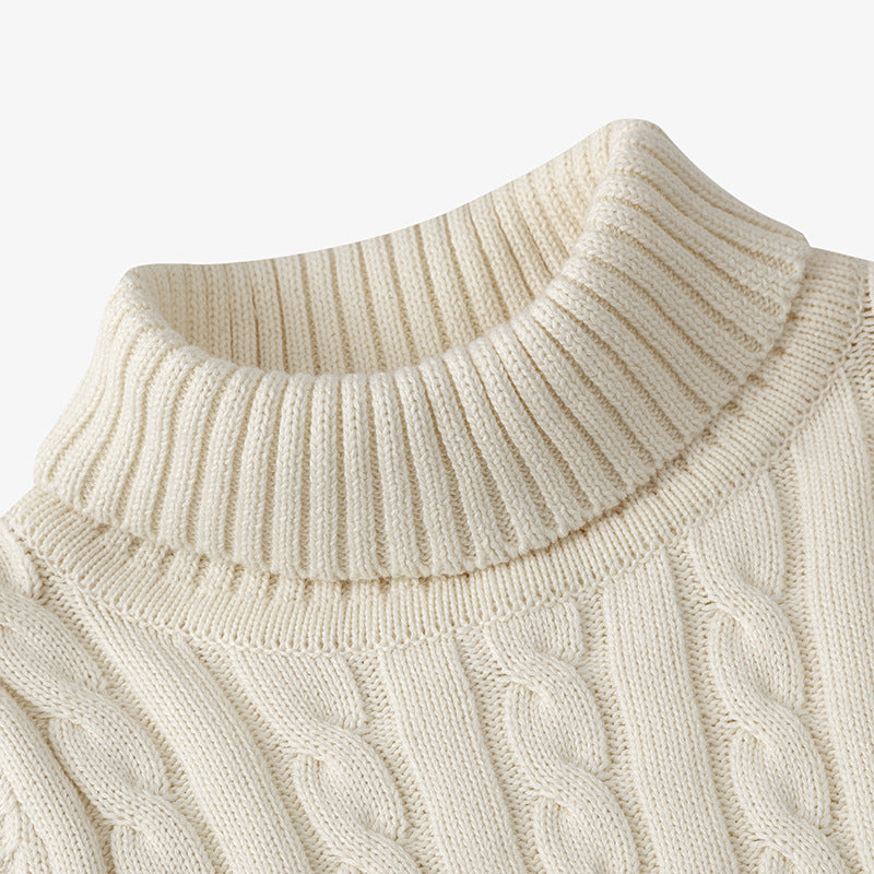 Turtleneck Base-Layer Knit Sweater -  Kids