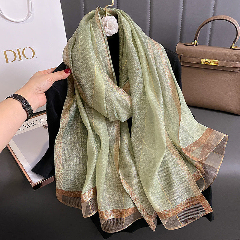 Women's Solid Color Double-Sided Scarf – Lightweight for Spring, Summer & Autumn