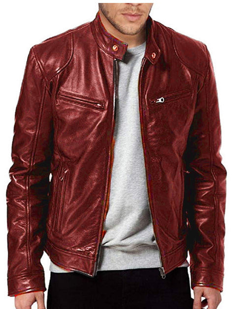 Men’s Casual Faux Leather  -Stylish & Comfortable Jacket