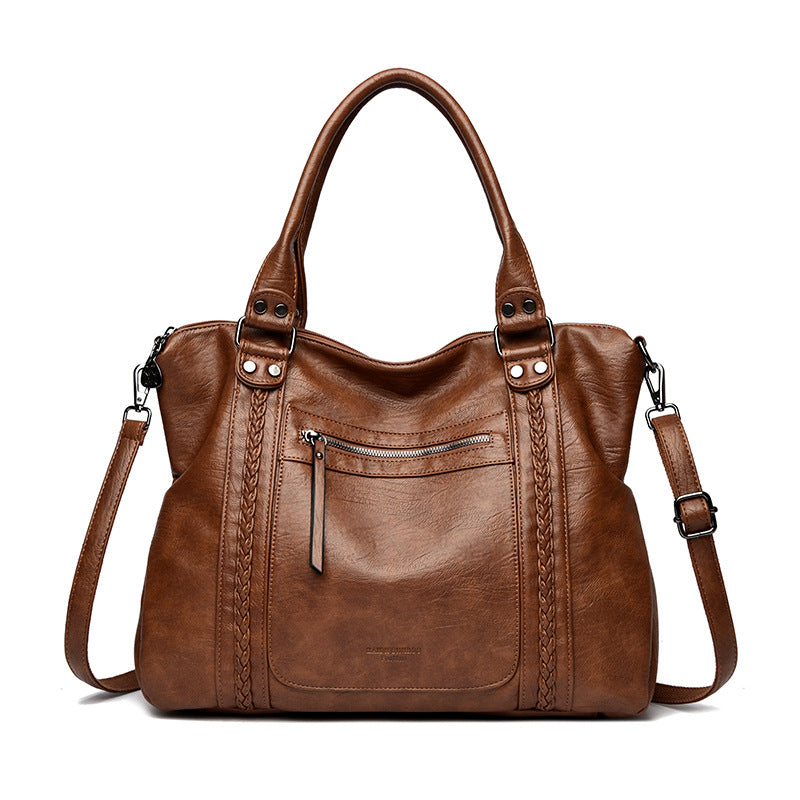 Women’s Vintage Genuine Leather Shoulder & Crossbody Bag – Classic Style