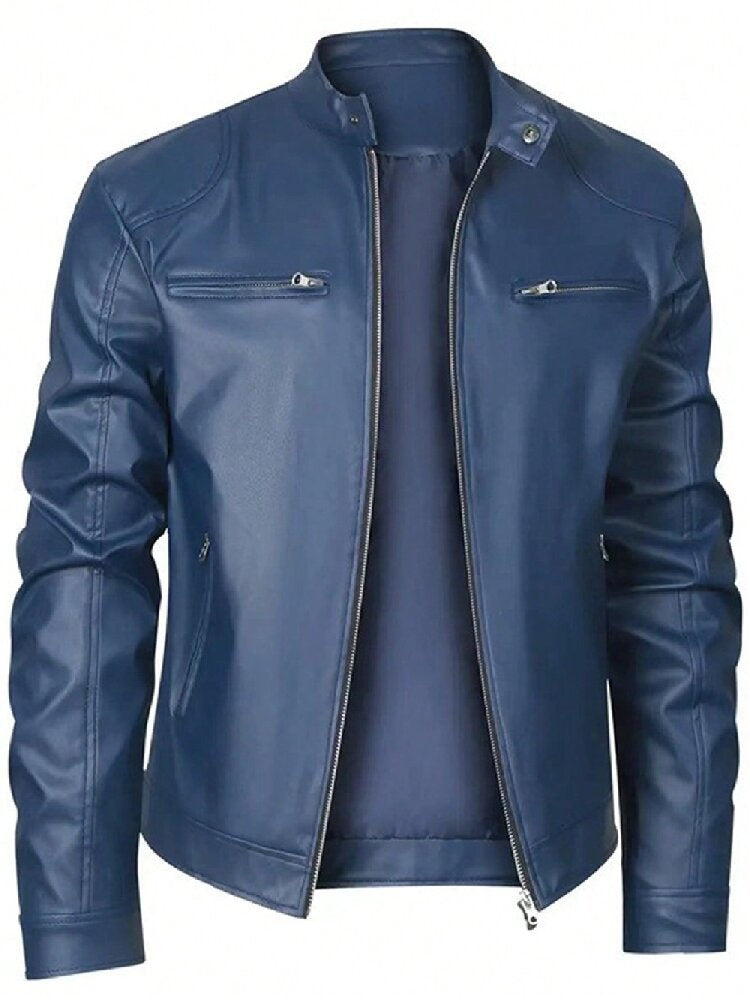 Men’s Casual Faux Leather  -Stylish & Comfortable Jacket