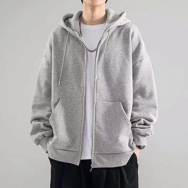 Men?s Casual Zip-Up Hoodie