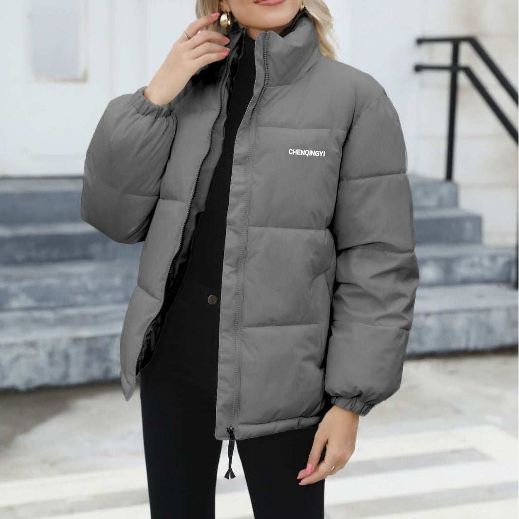 Women’s Warm Winter Coat – Windproof Down Cotton Loose Fit Outerwear