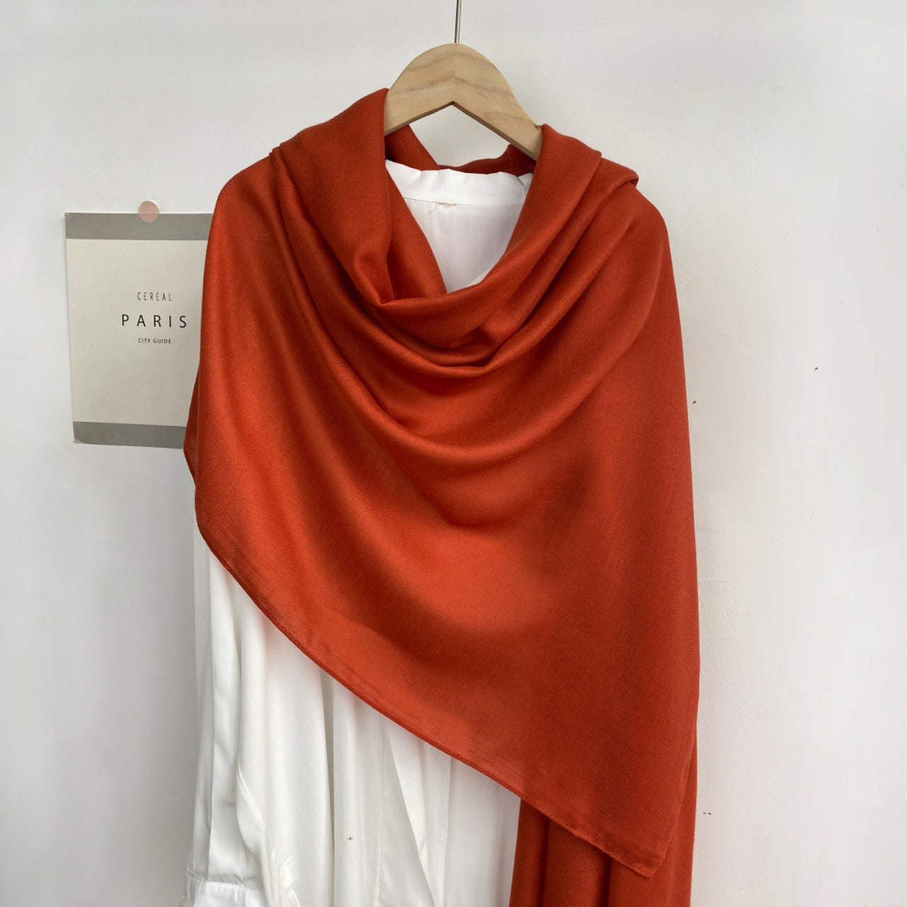 Classic Monochrome Long Shawl Scarf – Soft, Warm & Timeless Style
