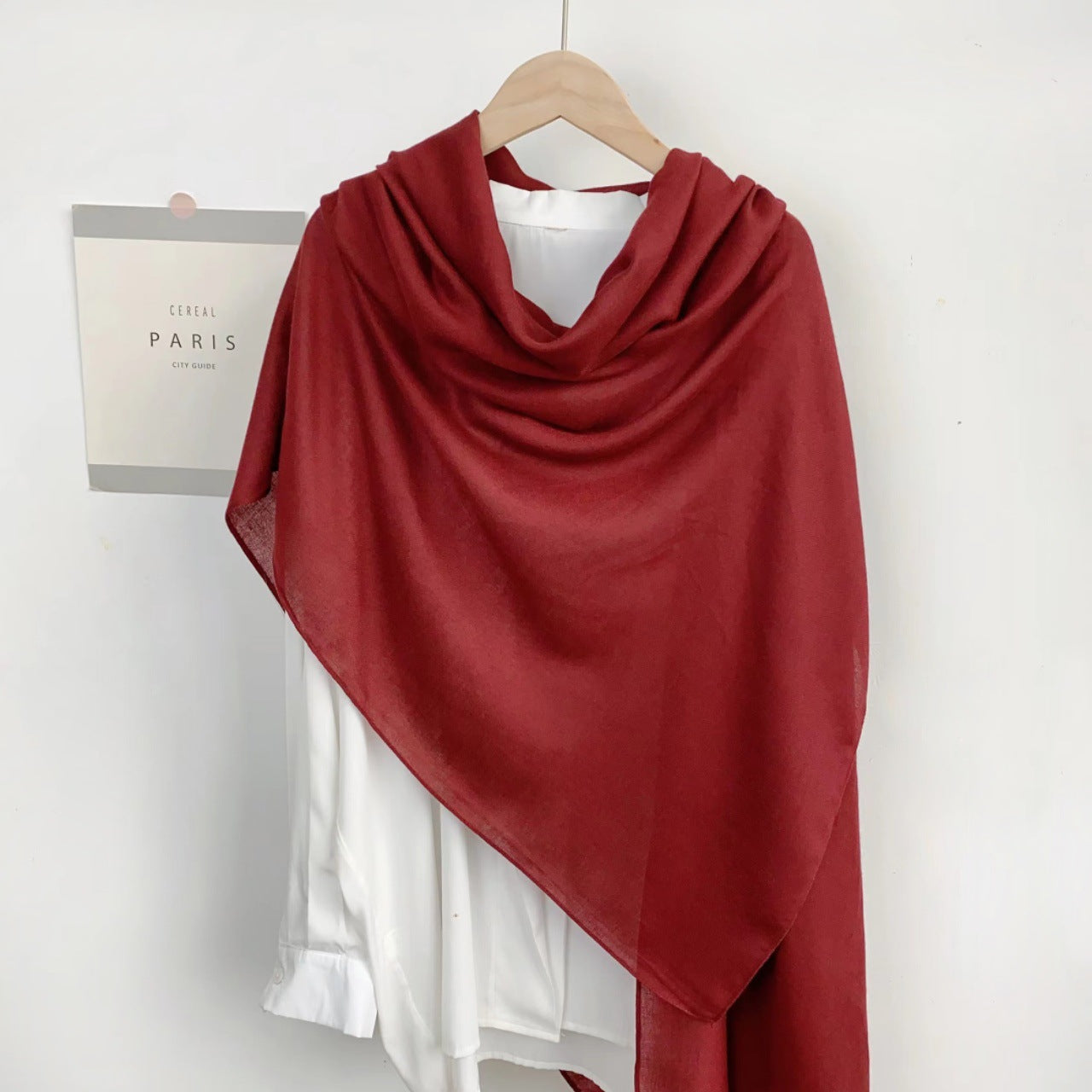 Classic Monochrome Long Shawl Scarf – Soft, Warm & Timeless Style