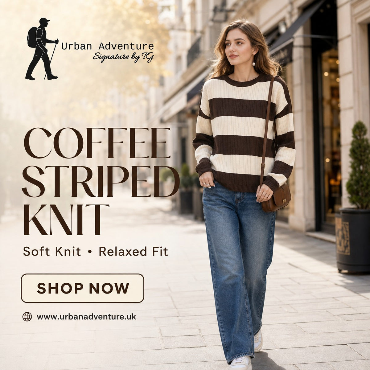 Women's Vertical Striped Knit Cardigan