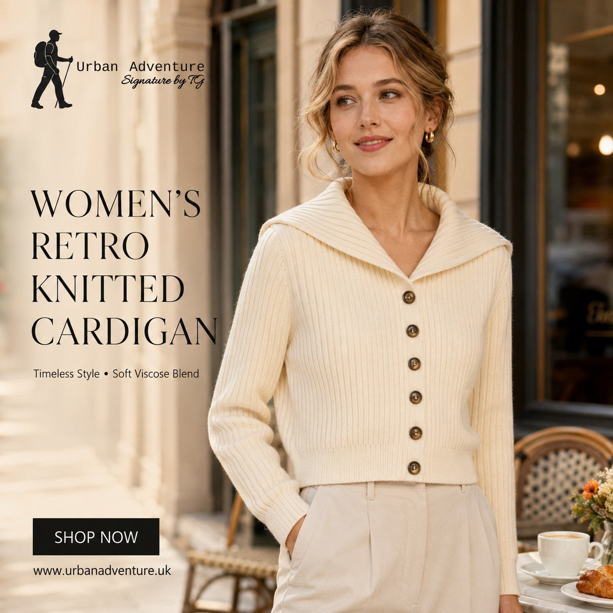 Women's Retro Knitted Cardigan
