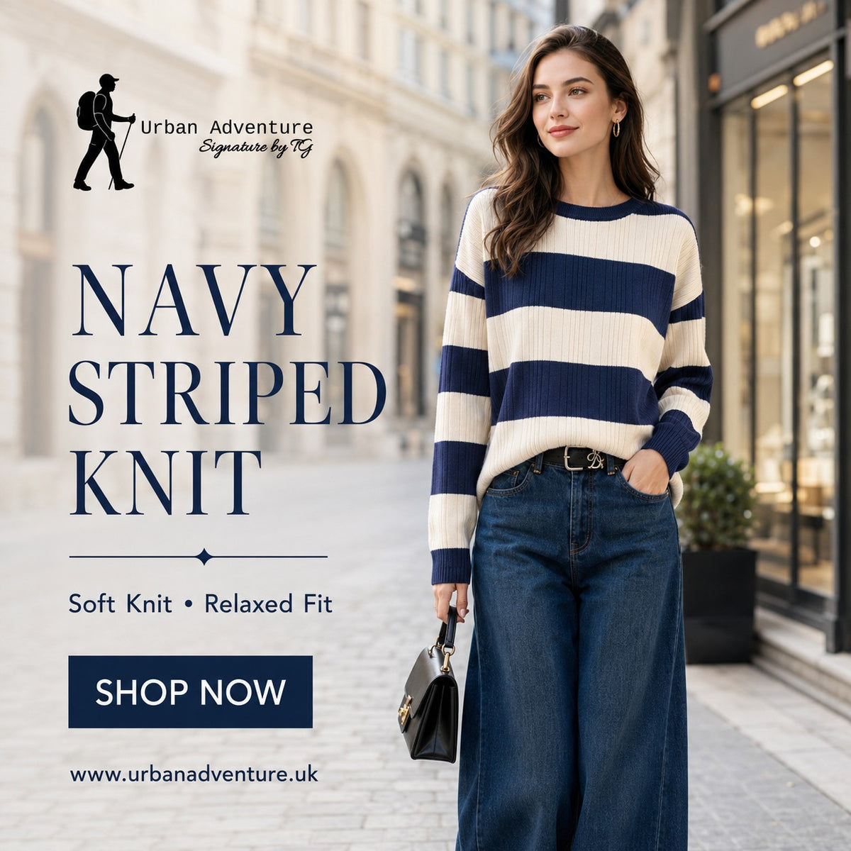 Women's Vertical Striped Knit Cardigan