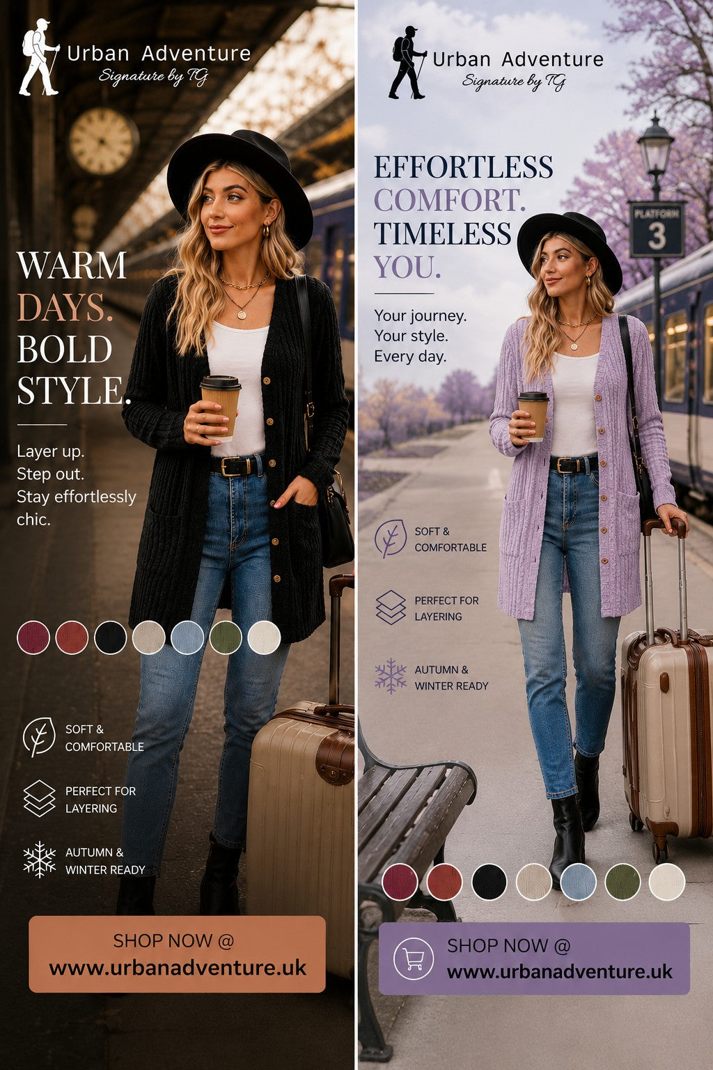 Women's Long-Sleeve Textured Stripe Cardigan