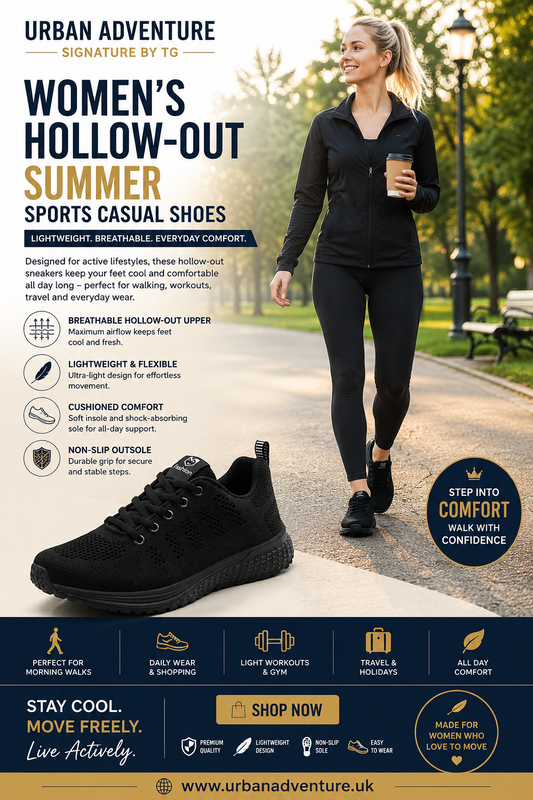 Women's Hollow-Out Summer Sports Casual Shoes.