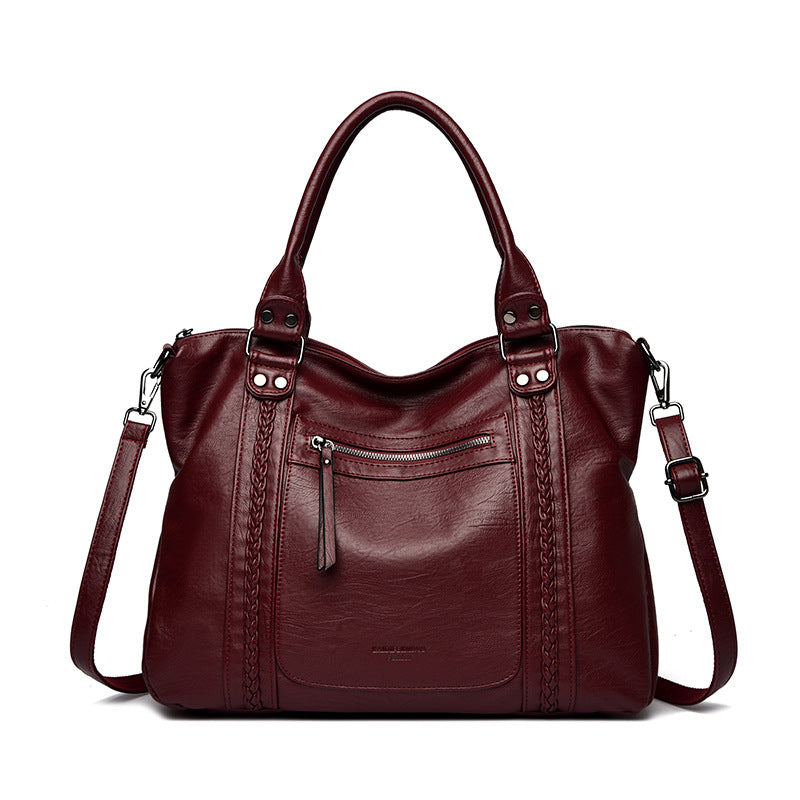 Women’s Vintage Genuine Leather Shoulder & Crossbody Bag – Classic Style