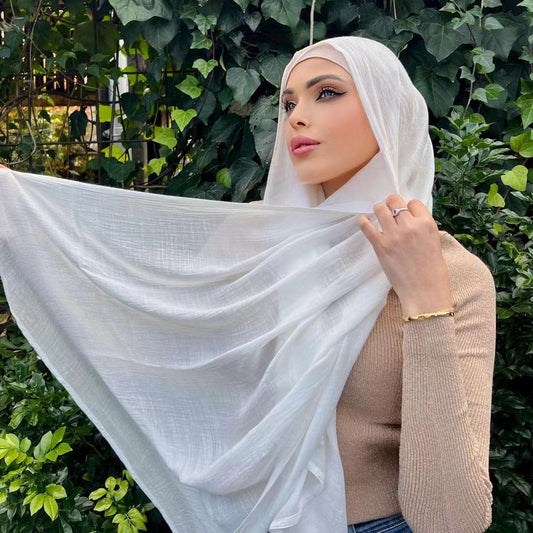 Classic Monochrome Long Shawl Scarf – Soft, Warm & Timeless Style