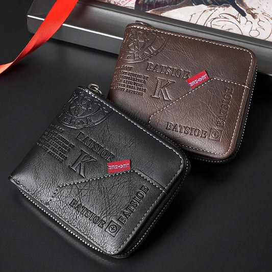 Classic Men’s Bi-Fold Wallet – Vintage European / American  Design