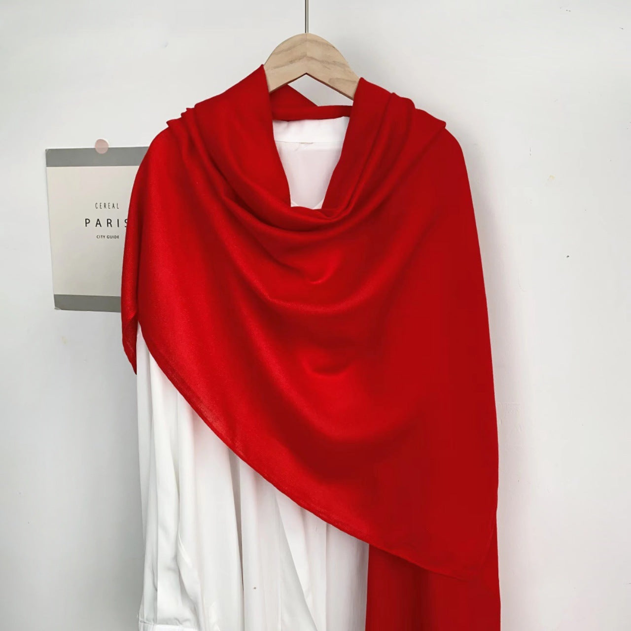 Classic Monochrome Long Shawl Scarf – Soft, Warm & Timeless Style