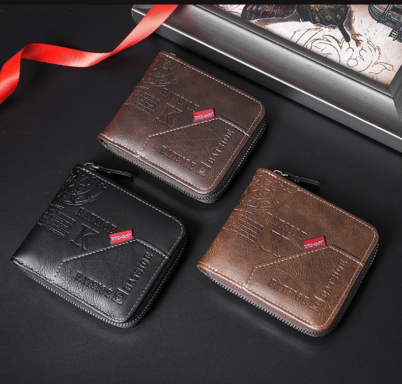 Classic Men’s Bi-Fold Wallet – Vintage European / American  Design