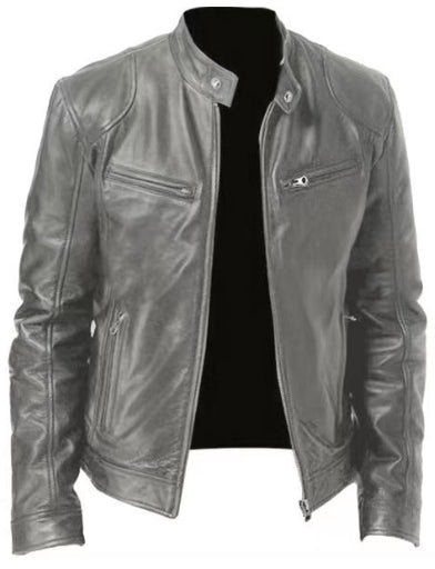 Men’s Casual Faux Leather  -Stylish & Comfortable Jacket
