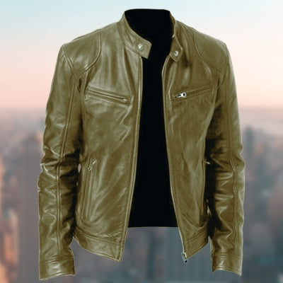 Men’s Casual Faux Leather  -Stylish & Comfortable Jacket