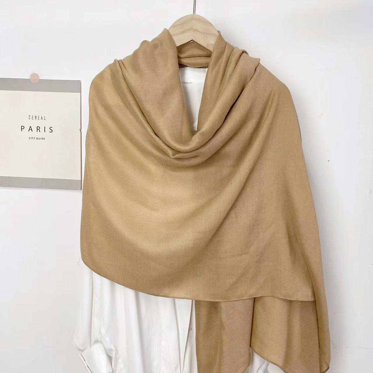 Classic Monochrome Long Shawl Scarf – Soft, Warm & Timeless Style