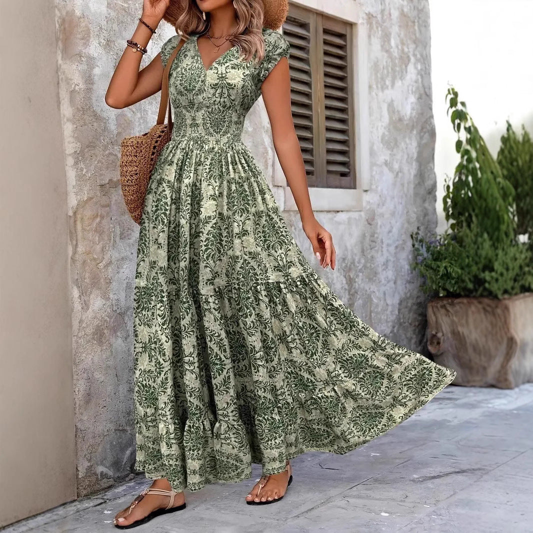 Women’s V-Neck Summer Wear  – Elegant Flowy Style